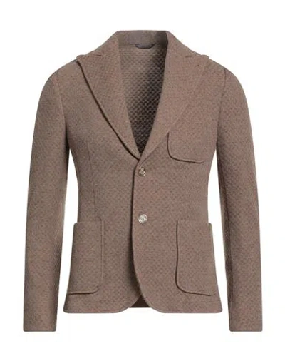 Grey Daniele Alessandrini Man Blazer Sand Size 36 Polyester, Wool, Cotton, Polyamide