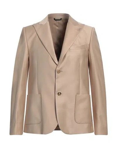 Grey Daniele Alessandrini Man Blazer Sand Size 40 Viscose, Polyester In Beige