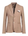 Grey Daniele Alessandrini Man Blazer Sand Size 42 Linen In Beige