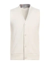 Grey Daniele Alessandrini Man Cardigan Cream Size M Polyester, Acrylic, Viscose In White