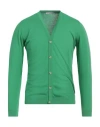 Grey Daniele Alessandrini Man Cardigan Green Size 38 Cotton