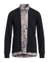 Grey Daniele Alessandrini Man Cardigan Midnight Blue Size L Polyester, Viscose, Elastane In Blue