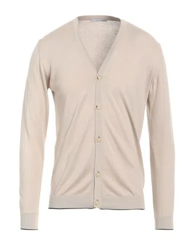Grey Daniele Alessandrini Man Cardigan Sand Size 38 Cotton In Beige
