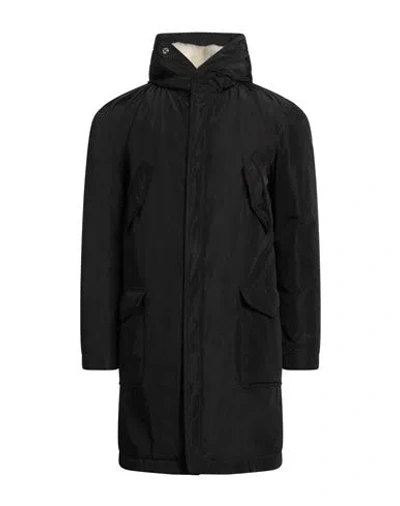 Grey Daniele Alessandrini Man Coat Black Size 44 Polyester