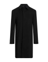 Grey Daniele Alessandrini Man Coat Black Size 44 Polyester, Viscose