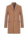 Grey Daniele Alessandrini Man Coat Camel Size 38 Polyester In Beige