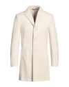 Grey Daniele Alessandrini Man Coat Cream Size 36 Polyester, Acrylic, Wool In White