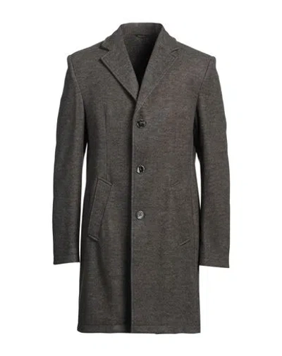 Grey Daniele Alessandrini Man Coat Grey Size 36 Polyester, Acrylic, Wool In Gray