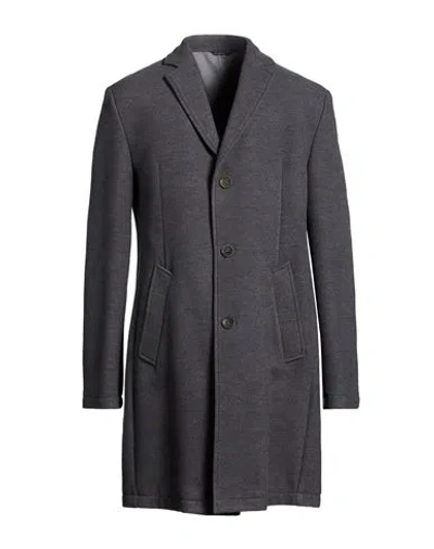 Grey Daniele Alessandrini Man Coat Grey Size 44 Polyester, Viscose, Elastane In Gray