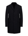 Grey Daniele Alessandrini Man Coat Midnight Blue Size 38 Polyester In Blue