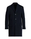 Grey Daniele Alessandrini Man Coat Midnight Blue Size 44 Polyester