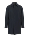 Grey Daniele Alessandrini Man Coat Navy Size 36 Polyester, Elastane In Navy Blue