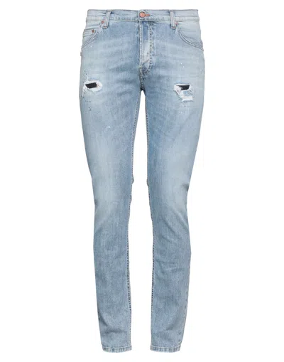 Grey Daniele Alessandrini Jeans In Blue