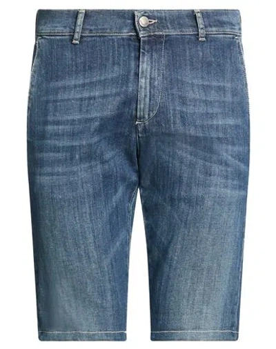 Grey Daniele Alessandrini Man Denim Shorts Blue Size 29 Cotton, Elastane In Multi