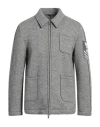 GREY DANIELE ALESSANDRINI GREY DANIELE ALESSANDRINI MAN JACKET LIGHT GREY SIZE 40 POLYESTER, WOOL