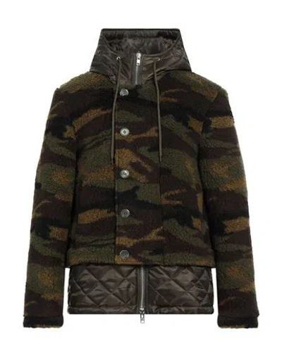 Grey Daniele Alessandrini Man Jacket Military Green Size 38 Polyester, Acrylic
