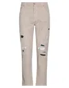 Grey Daniele Alessandrini Jeans In Beige