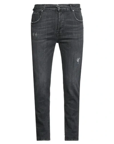 Grey Daniele Alessandrini Man Jeans Black Size 32 Cotton, Elastane