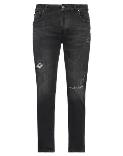 Grey Daniele Alessandrini Man Jeans Black Size 32 Cotton, Recycled Cotton, Elastane