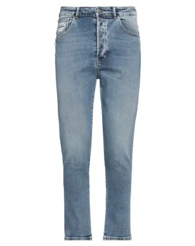 Grey Daniele Alessandrini Man Jeans Blue Size 32 Cotton, Elastane