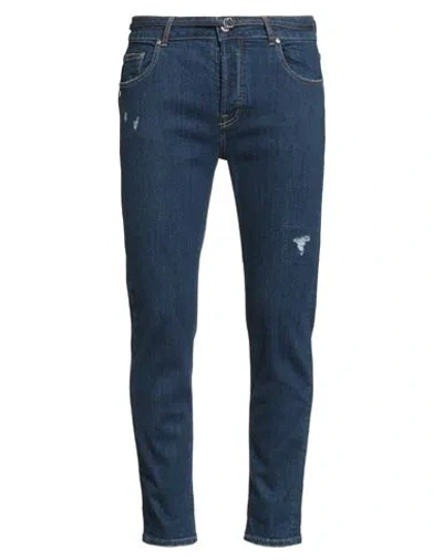 Grey Daniele Alessandrini Man Jeans Blue Size 32 Cotton, Elastane
