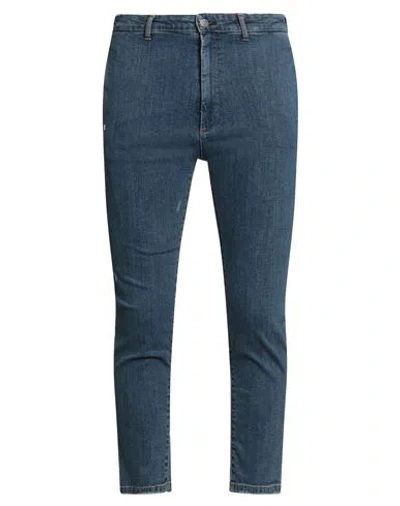 Grey Daniele Alessandrini Man Jeans Blue Size 32 Cotton, Elastane