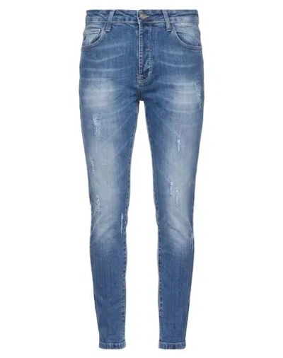 Grey Daniele Alessandrini Man Jeans Blue Size 32 Cotton, Elastane