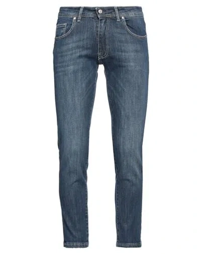 Grey Daniele Alessandrini Man Jeans Blue Size 32 Cotton, Elastane