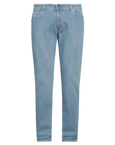 Grey Daniele Alessandrini Man Jeans Blue Size 32 Cotton, Elastane