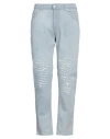 Grey Daniele Alessandrini Man Jeans Blue Size 34 Cotton In Blue