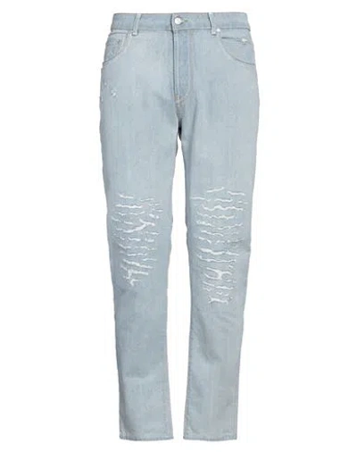 Grey Daniele Alessandrini Man Jeans Blue Size 34 Cotton