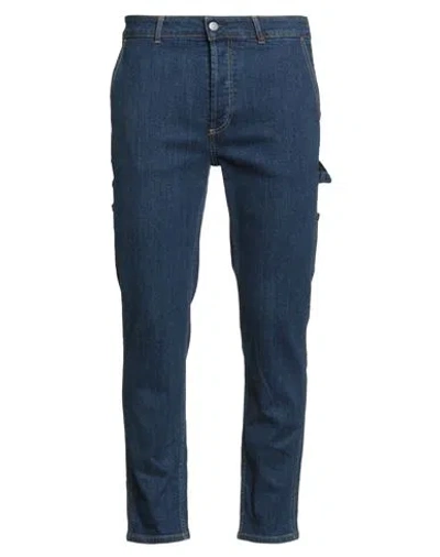 Grey Daniele Alessandrini Man Jeans Blue Size 34 Cotton, Elastane