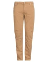 Grey Daniele Alessandrini Man Jeans Camel Size 38 Cotton, Elastane In Sand