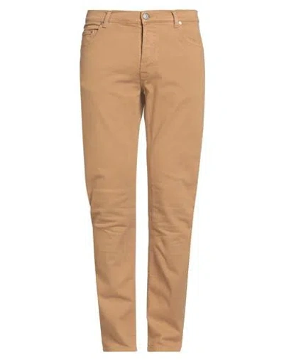 Grey Daniele Alessandrini Man Jeans Camel Size 38 Cotton, Elastane In Sand