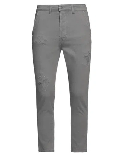 Grey Daniele Alessandrini Man Jeans Grey Size 32 Organic Cotton, Elastane In Gray