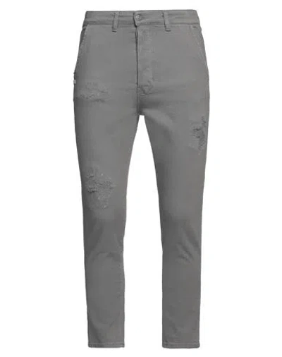 Grey Daniele Alessandrini Man Jeans Grey Size 32 Organic Cotton, Elastane
