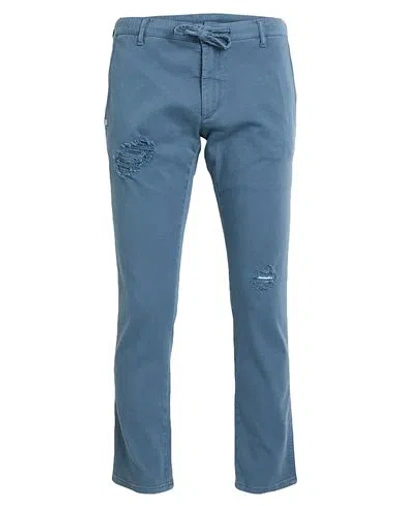 Grey Daniele Alessandrini Man Jeans Slate Blue Size 32 Cotton, Elastane