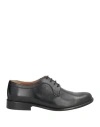 Grey Daniele Alessandrini Man Lace-up Shoes Black Size 8 Leather