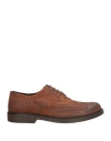 Grey Daniele Alessandrini Man Lace-up Shoes Brown Size 7 Soft Leather