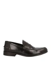 Grey Daniele Alessandrini Man Loafers Dark Brown Size 8 Soft Leather In Brown