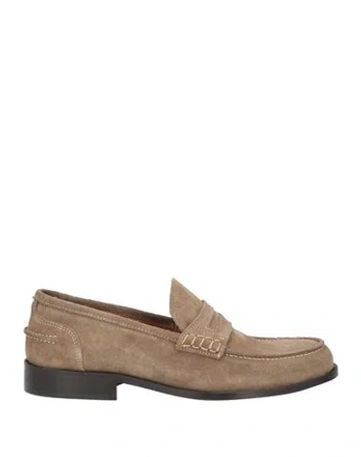 Grey Daniele Alessandrini Man Loafers Dove Grey Size 7 Leather