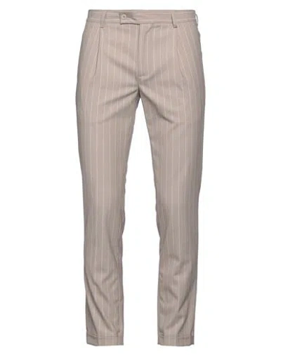 Grey Daniele Alessandrini Man Pants Beige Size 34 Polyester, Viscose, Elastane