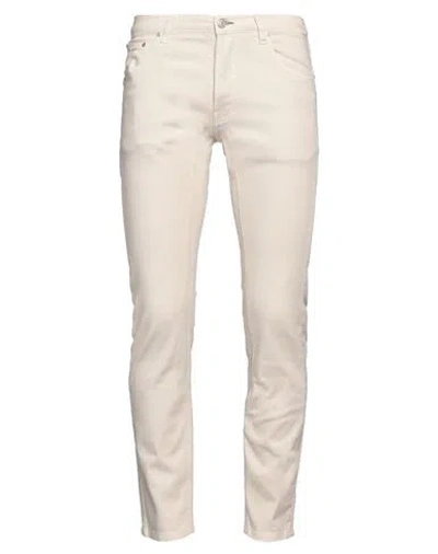 Grey Daniele Alessandrini Man Pants Beige Size 32 Cotton, Elastane In White