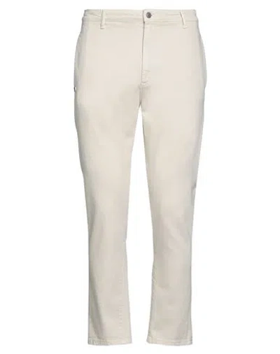 Grey Daniele Alessandrini Man Pants Beige Size 32 Organic Cotton, Elastane