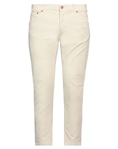 Grey Daniele Alessandrini Man Pants Beige Size 33 Cotton, Elastane