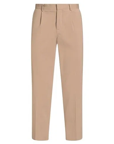 Grey Daniele Alessandrini Man Pants Beige Size 34 Cotton, Polyamide, Elastane In Sand