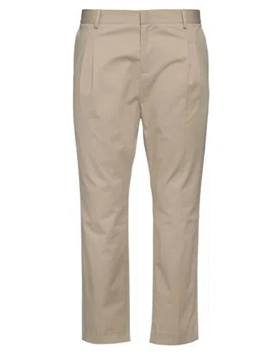 Grey Daniele Alessandrini Man Pants Beige Size 36 Cotton, Elastane