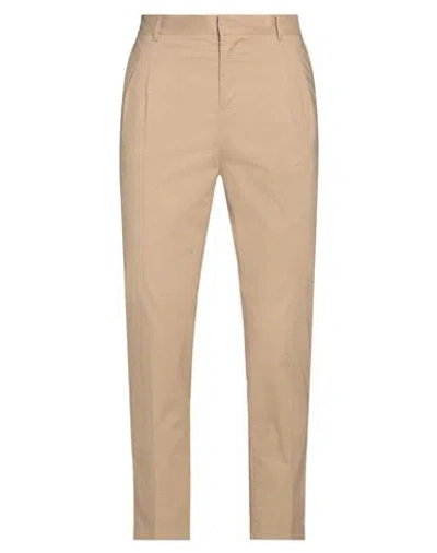 Grey Daniele Alessandrini Man Pants Beige Size 36 Cotton, Elastane