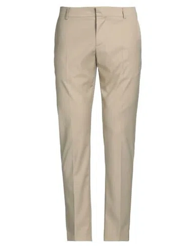 Grey Daniele Alessandrini Man Pants Beige Size 38 Polyester, Viscose, Elastane