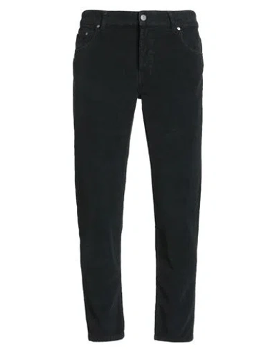 Grey Daniele Alessandrini Man Pants Black Size 31 Cotton, Elastane